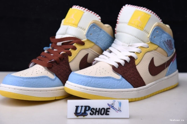 x Fearless Maison  Chateau Mid Jordan High 1 Rouge CU2803-200 Air 0219